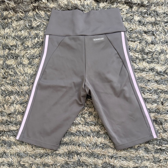 Adidas AEROREADY Shorts with Pink Stripes - Picture 2 of 5